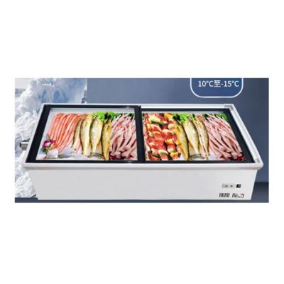 中国 引換可能なテーブルトップディスプレイ 冷蔵庫 フリーザー 展示 150W パワー 販売のため