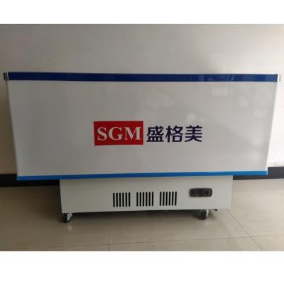 Китай 428L остров дисплейный морозильник однотемпературный коммерческий морозильник дисплейный шкаф продается