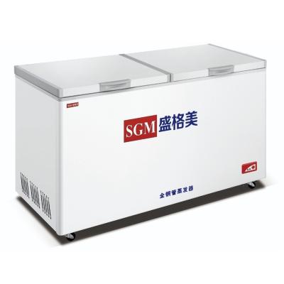 China Custom Grocery Store Island Chest Freezer White Adjustable Thermostat for sale