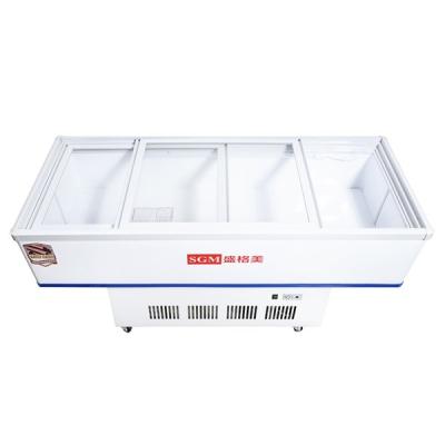 中国 汎用 商用 冷蔵 海鮮 ディスプレイ キャビネット チラー 調整可能 販売のため