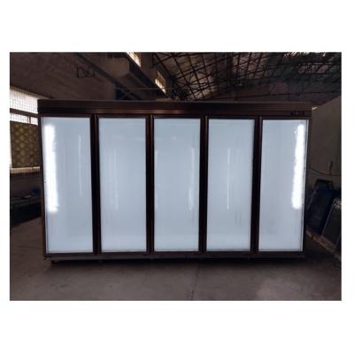 China Commercial Supermarket Showcase Refrigerator Defrosting Display Split Cooler for sale