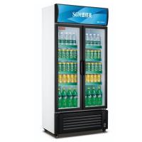 Quality Beer Split Upright Fridge Freezer Display Showcase Double Insulating Glass Door for sale