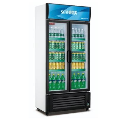 Китай Пиво разделить Вертикальный холодильник морозильник дисплей Витрина Двойная изоляционная стеклянная дверь продается