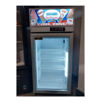 China Custom Single Door Upright Cooler 4 Layers Commercial Beverage Cooler for sale