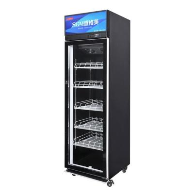 China Restaurant Commercial Single Door Upright Coolers Electric Temperature Control for sale