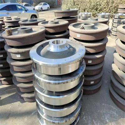 China Forged Steel Large Part Machining Heavy Duty Guide Steel Wheel Machining for sale
