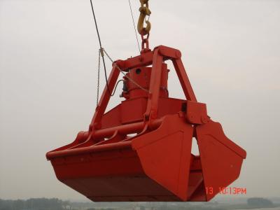 China 12 Cube Meter Electric Hydraulic Clamshell Grab Bucket For Sands Handling for sale