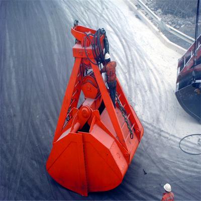 China Four Ropes Mechanical Clamshell Grab Bucket For Ore Handling 18 Cube Meter for sale