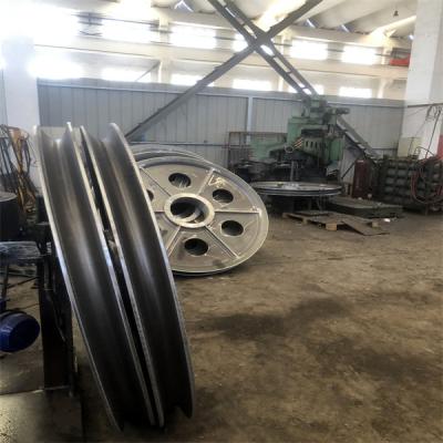 China Large Heavy Equipment Cold Rolled Steel  Cast Steel Pulley For Heavy Duty Machinery for sale