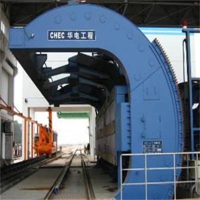 China Railway Car Tipping Machine Automatic Rotary Dumper System For Bulk Materials for sale