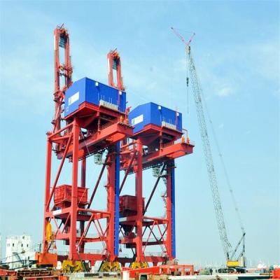 China Rail Mounted Grab Type Ship Unloader For Bulk Material Handling for sale