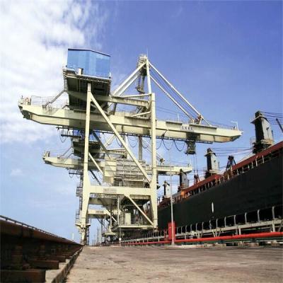 China Rail Mounted Grab Type Ship Unloader For Coal And Ore Handling for sale
