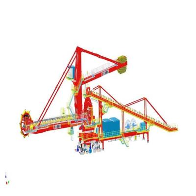 China Combined Stacker And Reclaimer With Bucket Wheel Boom for sale