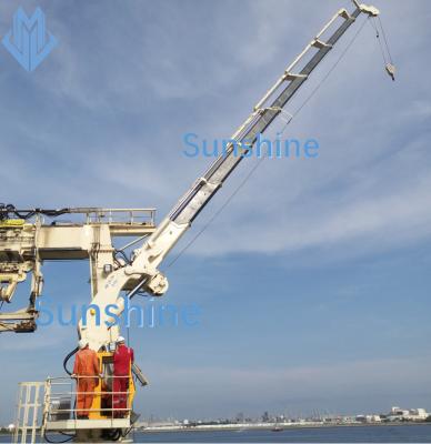 China Electric Hydraulic Foldable Boom Marine Crane Installed On Multi Purpose Vessel for sale