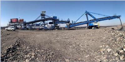 China Opencast Mines Crawler transfer conveyor For Waste Bulk Material Handling for sale