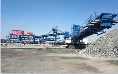 China Crawler Mounted Transfer Conveyor For Opencast Mines Material Handling for sale