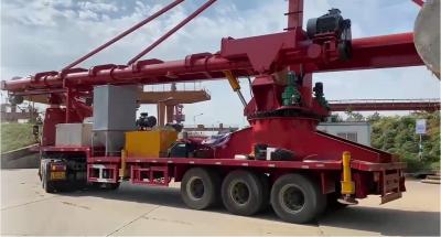 China Self Propelled Screw Type Continuous Ship Unloader Truck Chassis Mounted for sale