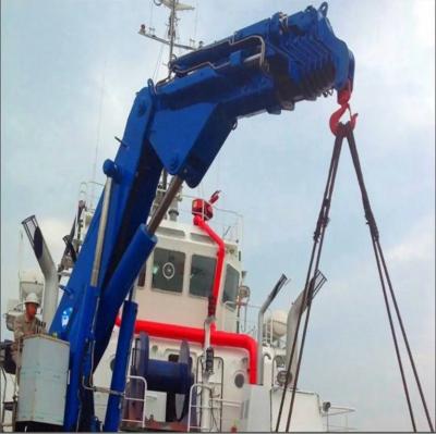 China Nudillo hidráulico eléctrico Jib Marine Crane y grúa costera en venta