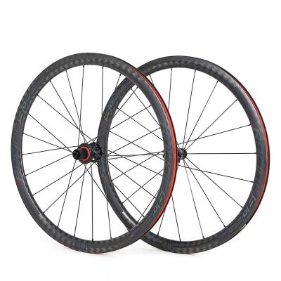 China TWITTER 700C Carbon Road Bike Wheelset 40mm Depth With Disc Brake for sale