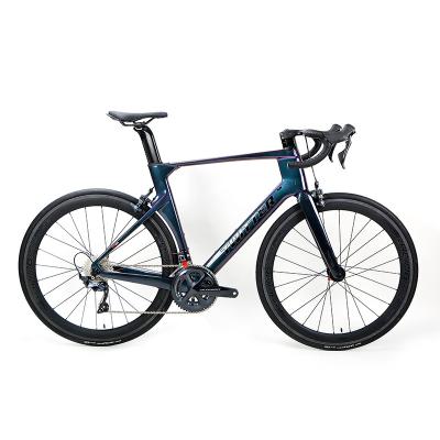 China R10 22 Speed Carbon Road Bike 50MM Carbon Wheels Rim Brake Holographic Color for sale