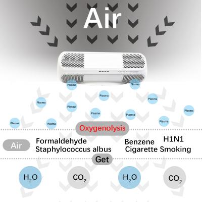 China Purificador de ar de bactérias portátil Esterilizador de ar de plasma 32dB HIN1 Alergênicos Remover cheiros de fumaça à venda