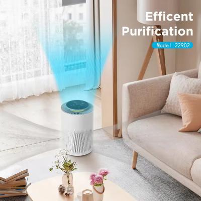 China 80m3/H PM2.5 Electric Air Purifier Office Small Desktop Air Purifier Remove Smoke Dust for sale