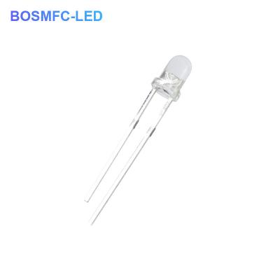 China Diodo LED antiestático de 3 mm através de um buraco 20mA para iluminação exterior à venda