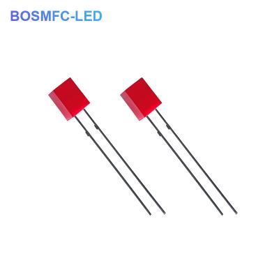 China 0.06W Practical Red Light Diode , Multifunctional Flat Top LED 5x5x7mm for sale