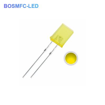 China 2*5*7 Stable Yellow LED Diode Multi Function Practical Square Shaped for sale