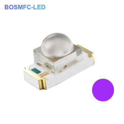 China 1206 SMD UV LED Chip Dome Lente 405nm UVA Diodo LED de luz para impresora 3D en venta