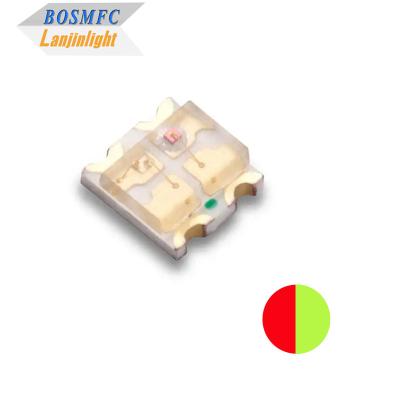 中国 実用的な0.06W 0603 SMD LED 二色 赤と黄色 緑波長 568-576nm 1615 販売のため
