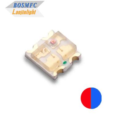 China Bi color  0603 SMD led red & blue, Multifunctional 1615 Dual colors Chip LED for sale