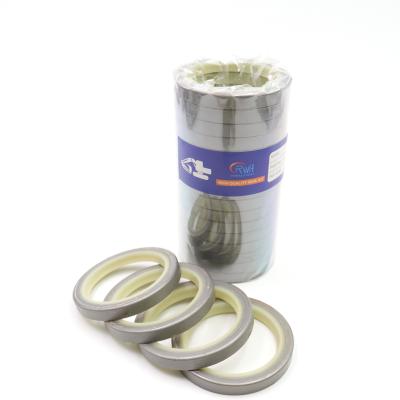 China DLI Dust Proof Seal , White Metal PU Hydraulic Piston Rod Seal for sale