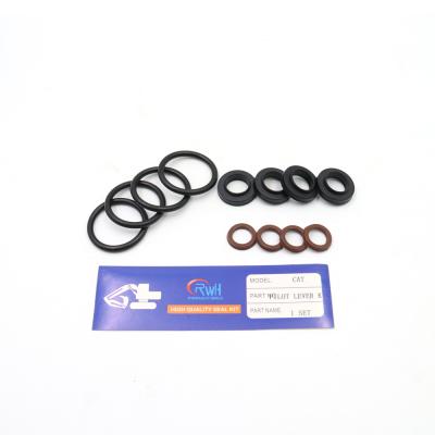 China Hydraulic Pilot Lever Valve Seal Kit Rubber For CAT Excavator for sale