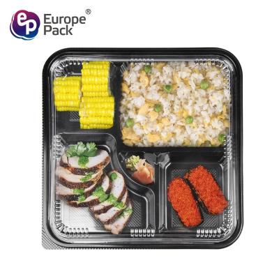 China EPK new products stronger durable plastic stackable take out food container 5 compartment for sale