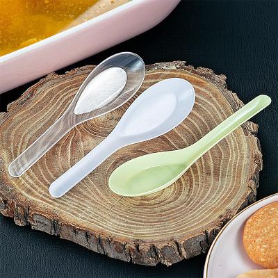 China Custom high quality pp soup rice spoons cutlery disposable plastic spoon for sale
