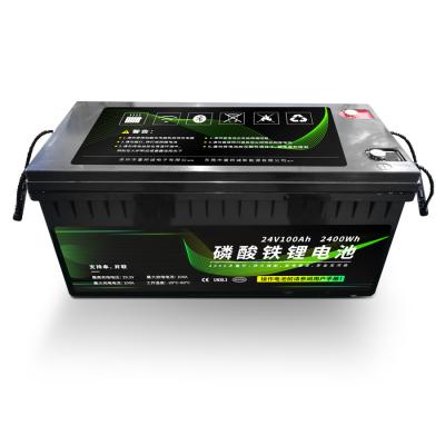 China 2400Wh 24V LiFePO4 Bateria de Lítio Pacote 100ah Durável Para Industrial à venda