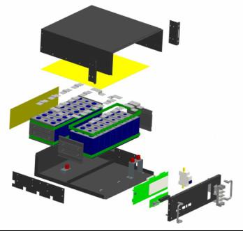 Quality 51.2V 100A Stackable Lithium Battery Rack Mount For Household for sale