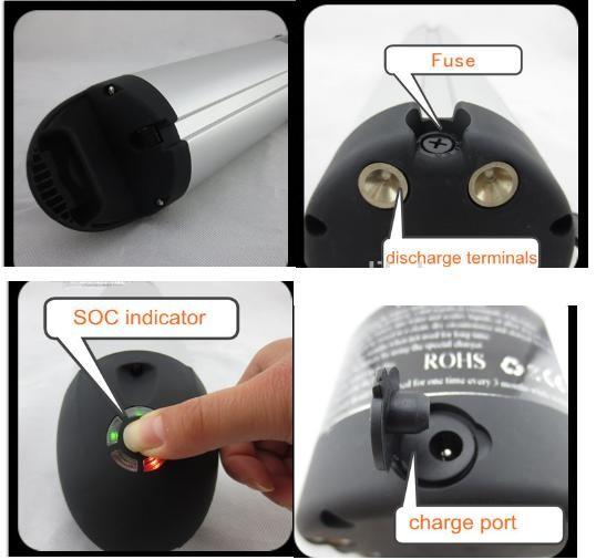 Quality Rechargeable Bottle Ebike Battery 4.5A , Durable Electric Bicycle Lithium Ion for sale