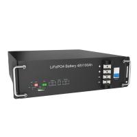 Quality Black Rack Mount Lifepo4 Battery , Multifunctional Lifepo4 48v 100ah for sale