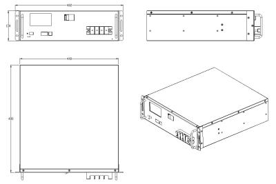 Quality Black Rack Mount Lifepo4 Battery , Multifunctional Lifepo4 48v 100ah for sale