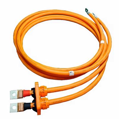 China UL Certified Copper Nose Terminal Pv Accessories 1000mm Wire Length Silicone Insulation 70mm Wire for sale