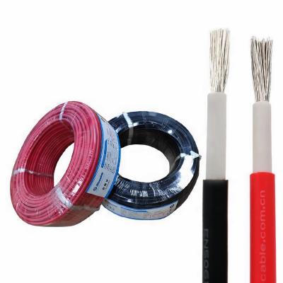 China Approved TUV Voltage 6mm Black Red PV Cable Jackets XLPE CE Rating 70A Te koop