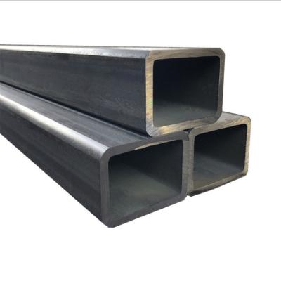 China Hot Rolled Black Steel Square Tube/Rectangular Hollow Tubular Steel Pipe for sale