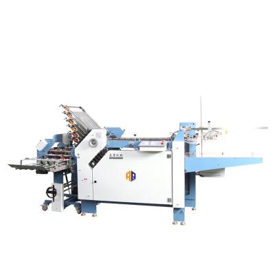 China Máquina de papel industrial del plegamiento A4 del doblez cruzado con la placa de 12 hebillas en venta
