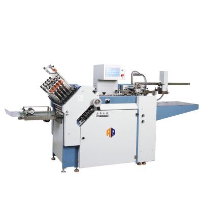 China 480mm Width Pharma Leaflet Folding Machine 12 Buckle Plate With High Performance Feeder for sale