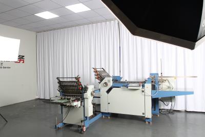 China Querfalten-automatische faltende Papiermaschine 380V für die Broschüren-Herstellung zu verkaufen