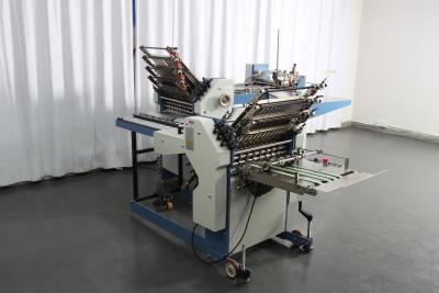 China Cross Fold Auto Paper Folding Machine 360mm Width 8 Buckle Plate With Second Station for sale