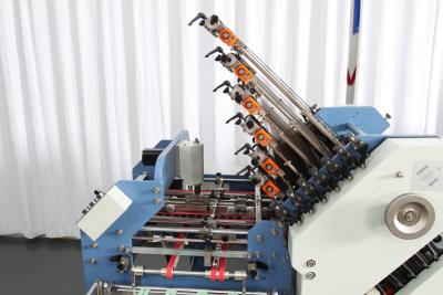 China Broschüren-automatische Papier-Falten-Maschine mit 12 Schnallen-Platten-Papierstau-Warnung zu verkaufen