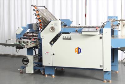 China Industrial Cross Fold Paper Folding Machine With 12 Buckle Plate And  Knife Folder for sale